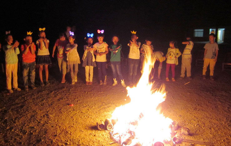 浏阳丹霞湖生态旅游度假村篝火晚会